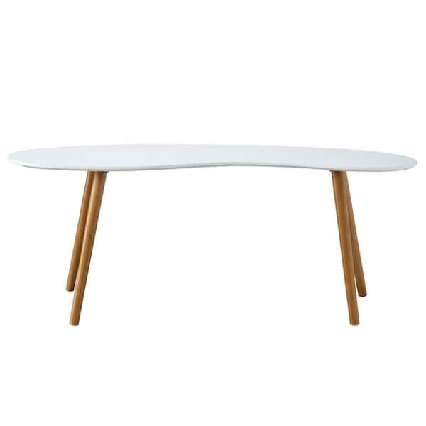 Convenience Concepts Oslo 48 in. White/Bamboo Large Specialty Wood