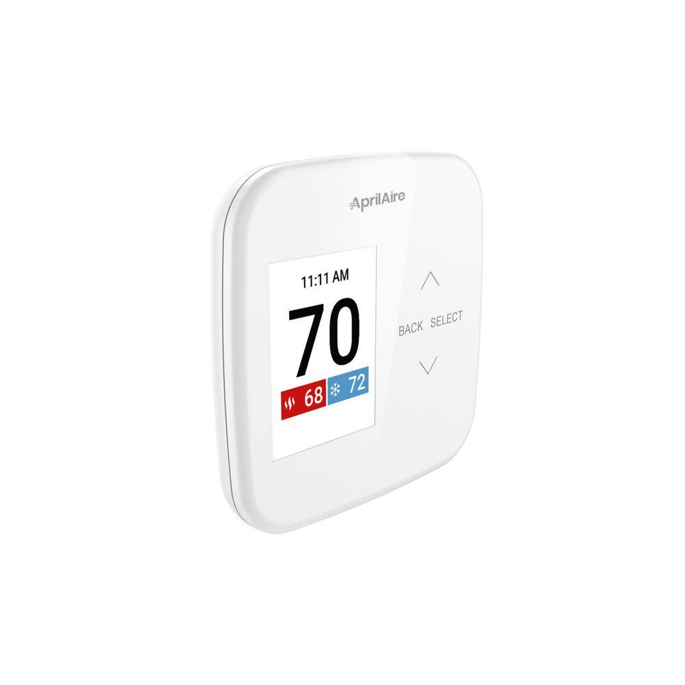 White Digital Programmable Universal Thermostat with LCD Display