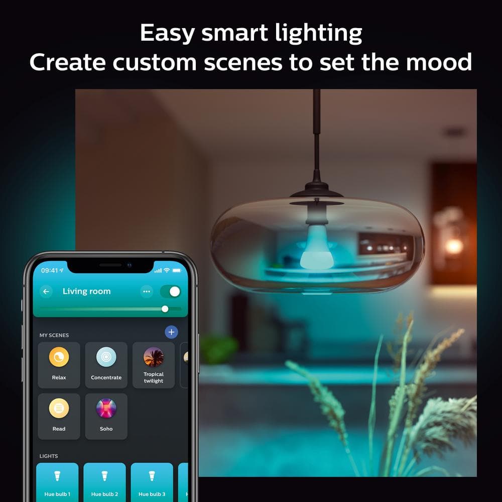 Philips Hue 100W Multicolor Smart LED Light Bulb