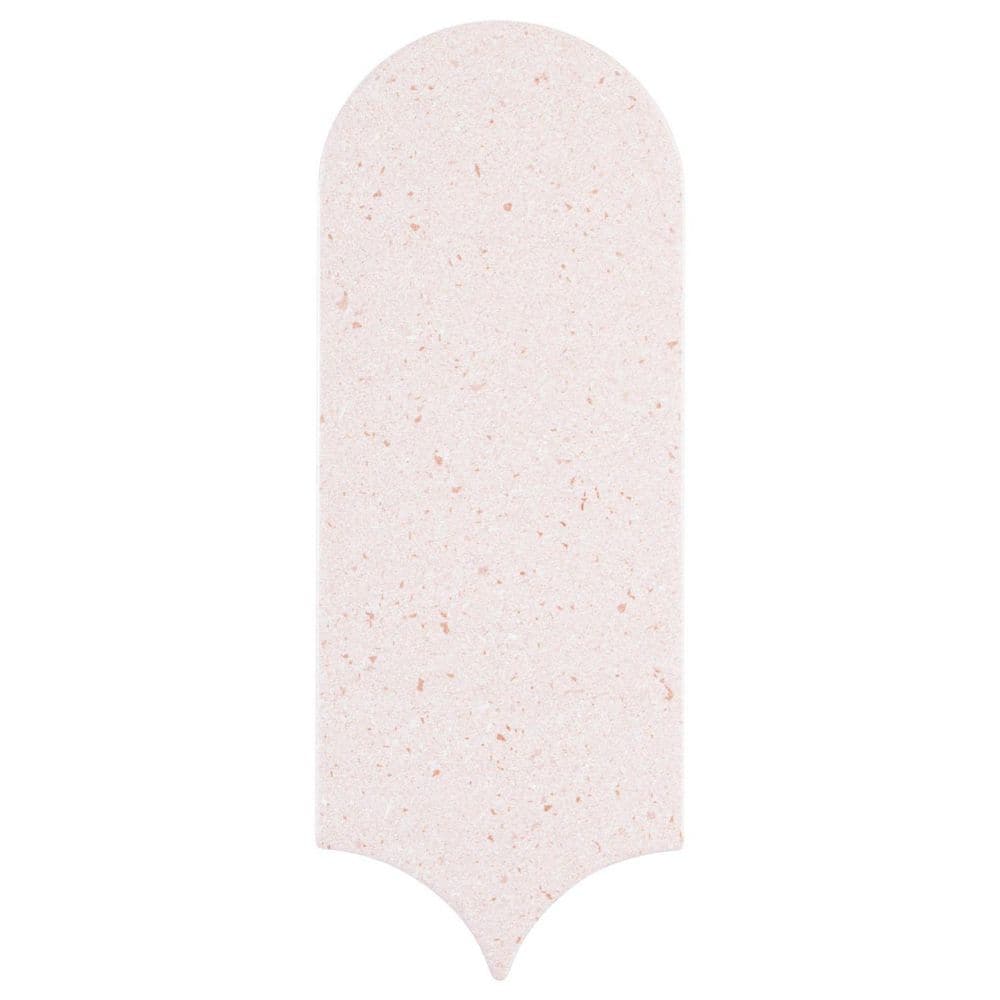Picole Shanette Pink 3 in. x 9 in. Popsicle Terazzo Look Satin Ceramic Wall