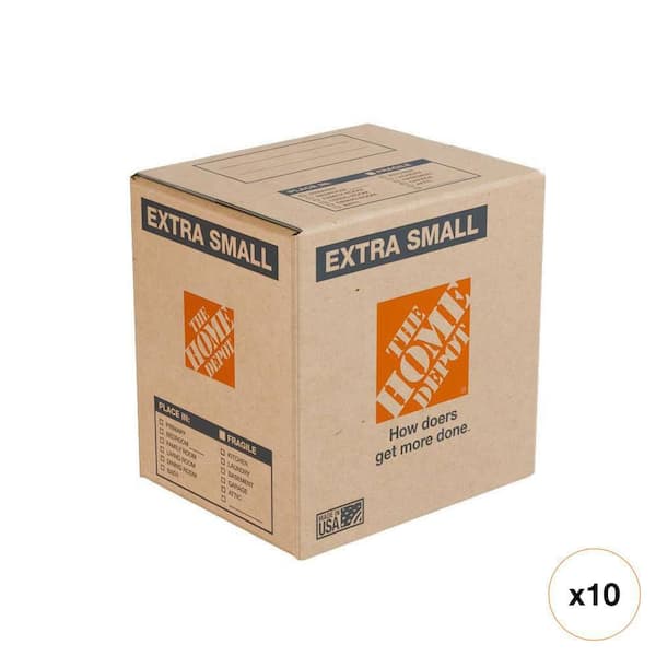 Extra Small Moving, Shipping, Packing Box (10 Pack)