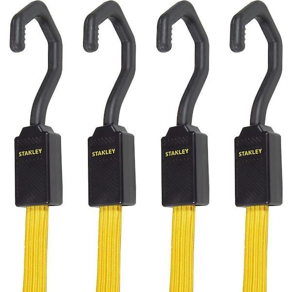 Stanley 24 in. Flat Bungee Strap Each (4-Pack)