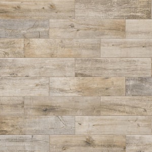 Sunset Wood Beige 6 in. x 24 in. Porcelain Floor and Wall Tile (14 sq. ft./Case)