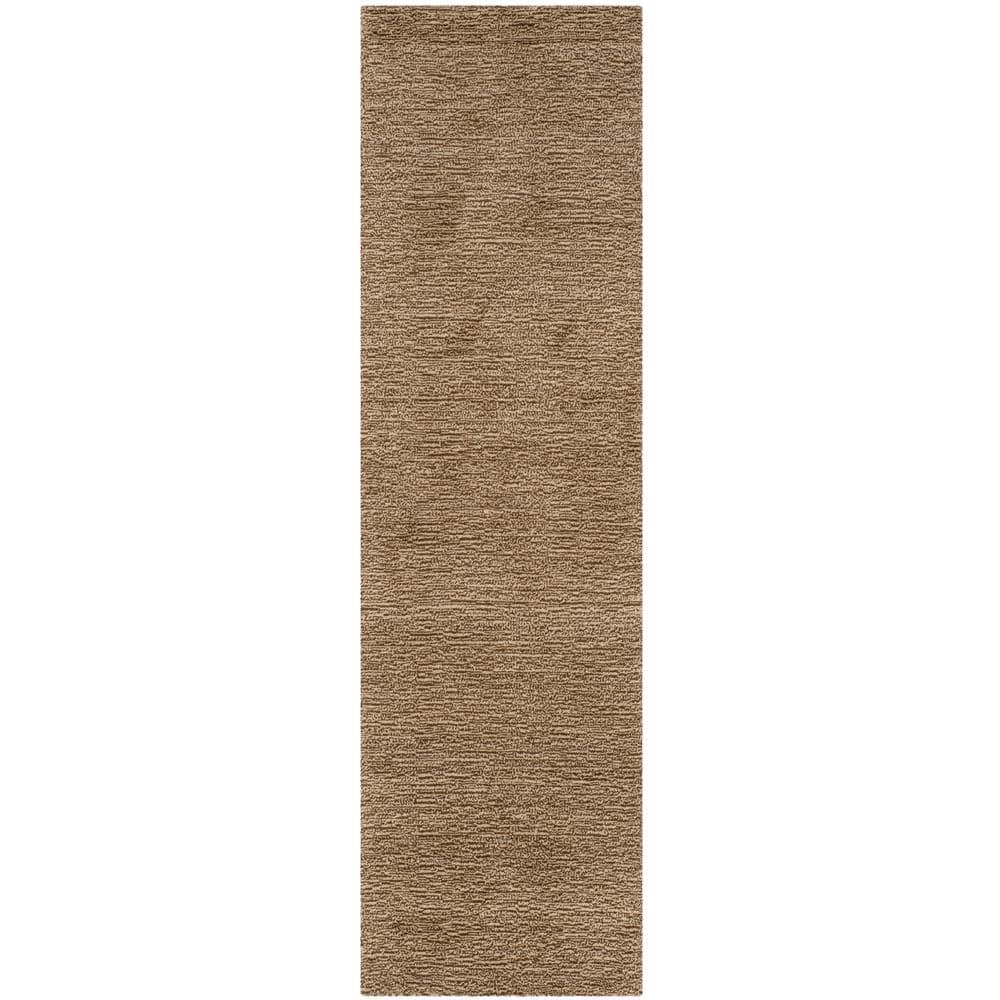SAFAVIEH Himalaya Brown 2 ft. x 12 ft. Solid Runner Rug HIM311B212