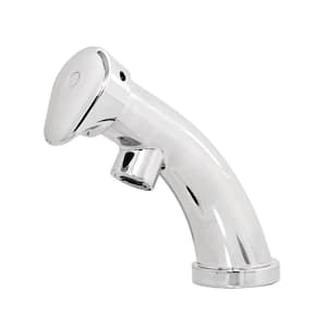 Easy Push Single Hole Single-Handle Metering Bathroom Faucet in Polished Chrome