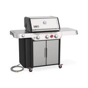 Genesis S-335 3-Burner Natural Gas Grill in Stainless Steel with Side Burner