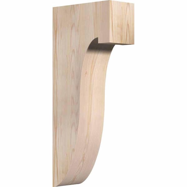 Ekena Millwork 5-1/2 in. x 12 in. x 28 in. Douglas Fir Del Monte Smooth Corbel