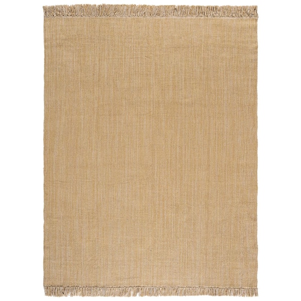 Montauk 8 ft. x 10 ft. Yellow Ribbed Area Rug