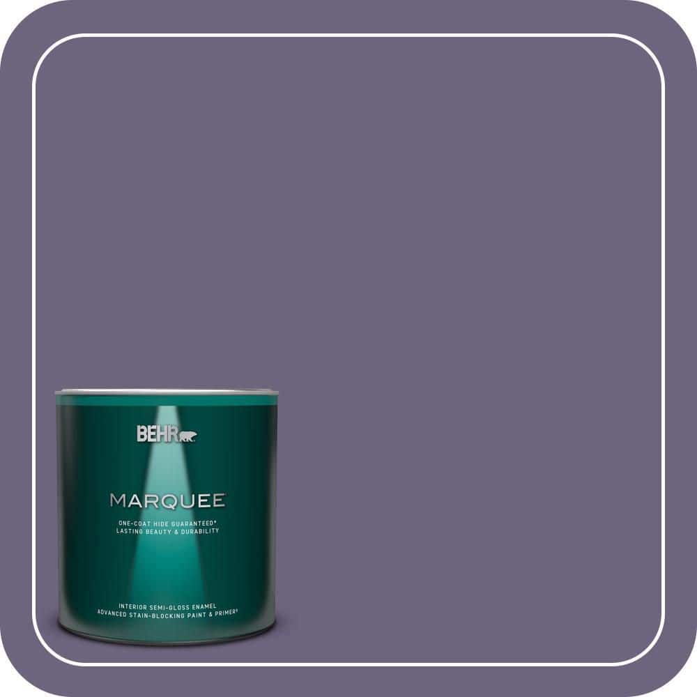 1 qt. #650F-6 Victorian Iris Semi-Gloss Enamel Interior Paint & Primer product image for price tracking