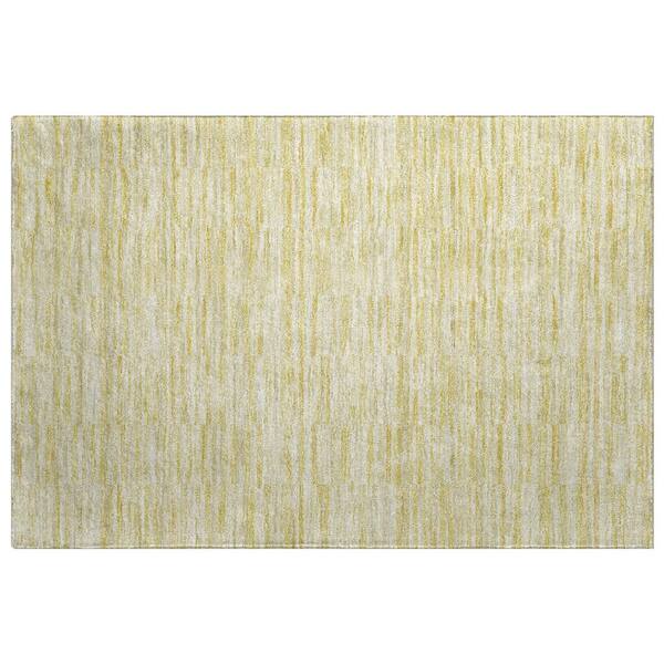 Dream Shag Premium Machine Washable Abstract ADS817 Wheat 2 ft. x 3 ft. Accent Rug