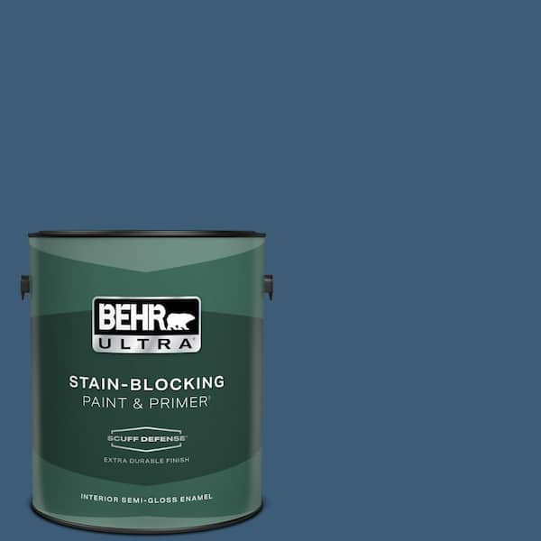 BEHR ULTRA 1 gal. #ICC-85 China Pattern Extra Durable Semi-Gloss Enamel Interior Paint & Primer