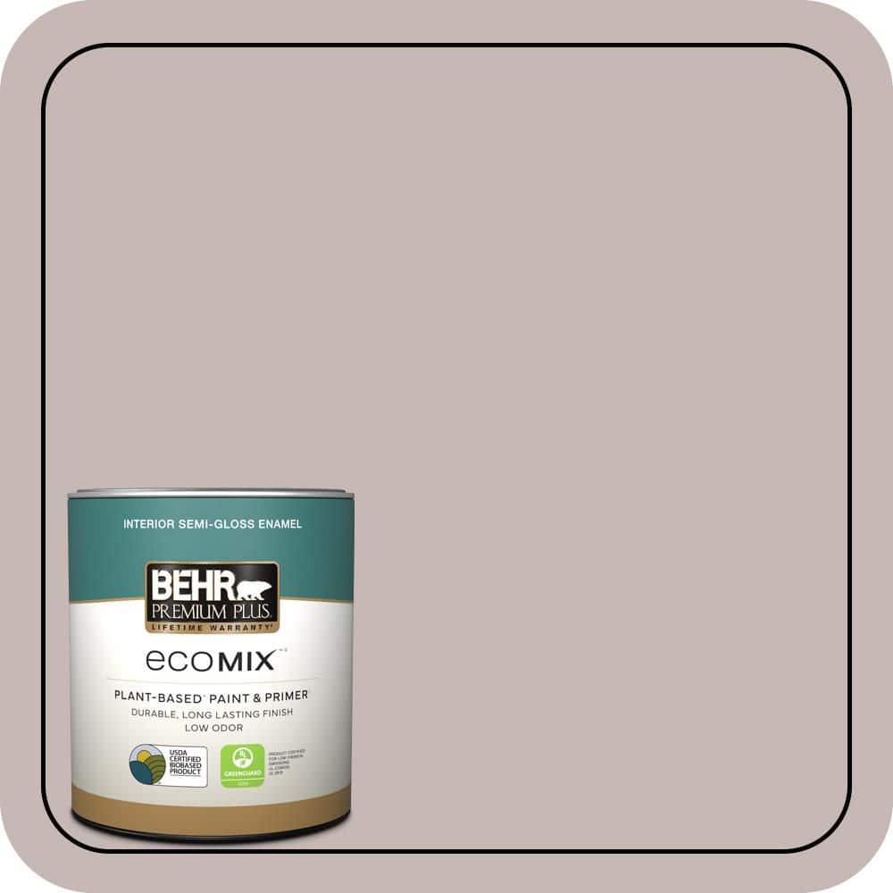 1 qt. Home Decorators #HDC-CL-25G Georgian Pink Semi-Gloss Enamel EcoMix Plant-Based Interior Paint & Primer price history on PriceWatchPro