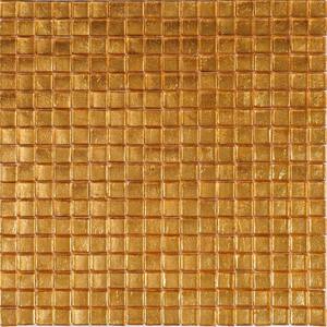 Skosh Glossy Gold Yellow 11.6 in. x 11.6 in. Glass Mosaic Wall and Floor Tile (18.69 sq. ft./case) (20-pack)