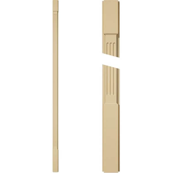 Ekena Millwork 2 in. D x 4 in. W x 120 in. L Primed Polyurethane Pilaster 1- Pack