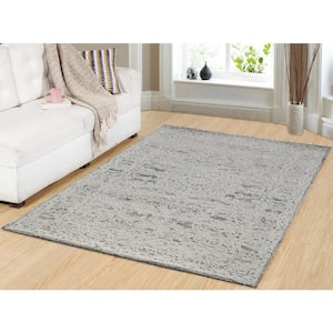 Darcy Ivory/Taupe 8 ft. x 10 ft. Oriental Area Rug