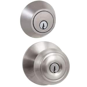 Hartford Satin Nickel Combo Pack with Double Cylinder Deadbolt
