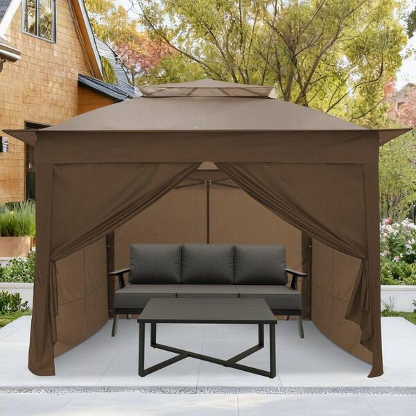EAGLE PEAK 11 ft. x 11 ft. Pop-Up Gazebo Canopy Tent Portable