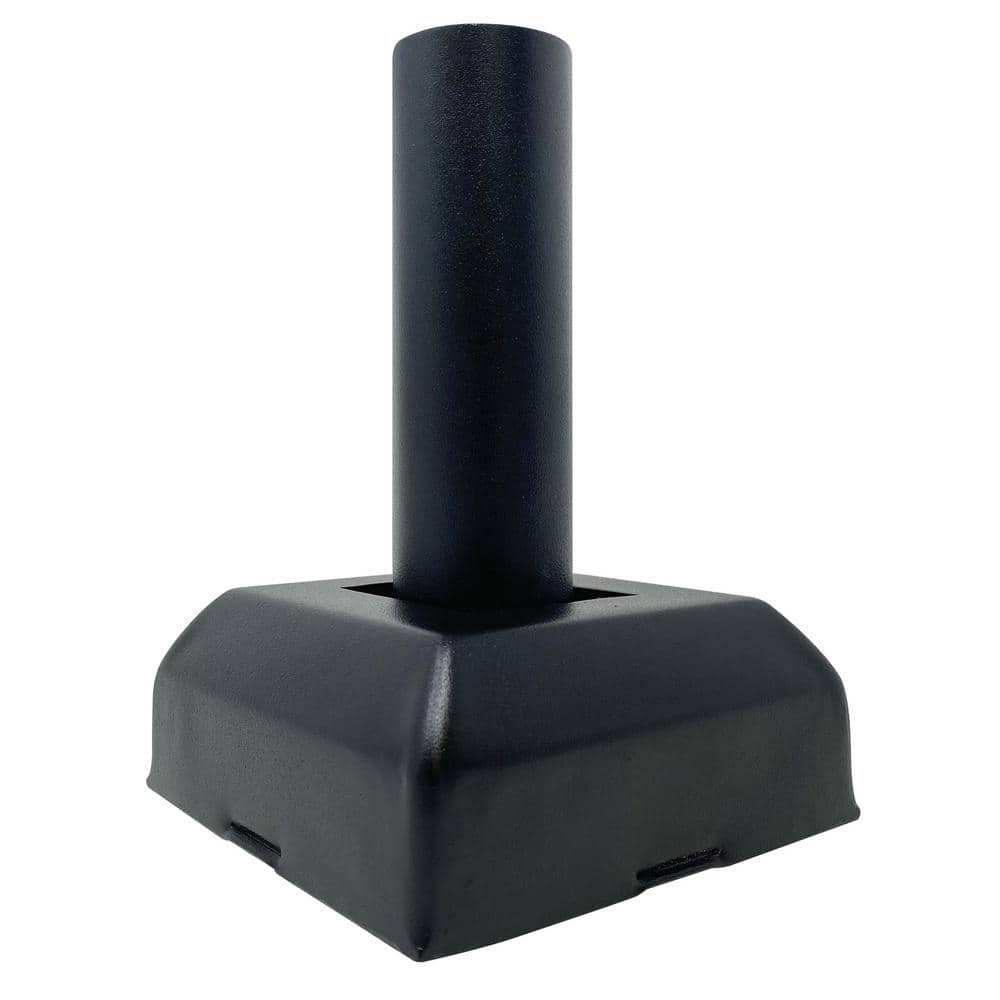 Legacy Collection Powder Coated Textured Black Galvanized Steel Post on Plate with Post Base and Cover price history on PriceWatchPro