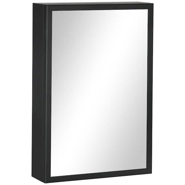 15.75 in. W x 23.5 in. H Rectangular Stainless Steel Medicine Cabinet with Mirror