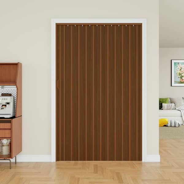 Spectrum Oakmont 36 in. x 80 in. Espresso Vinyl Accordion Door