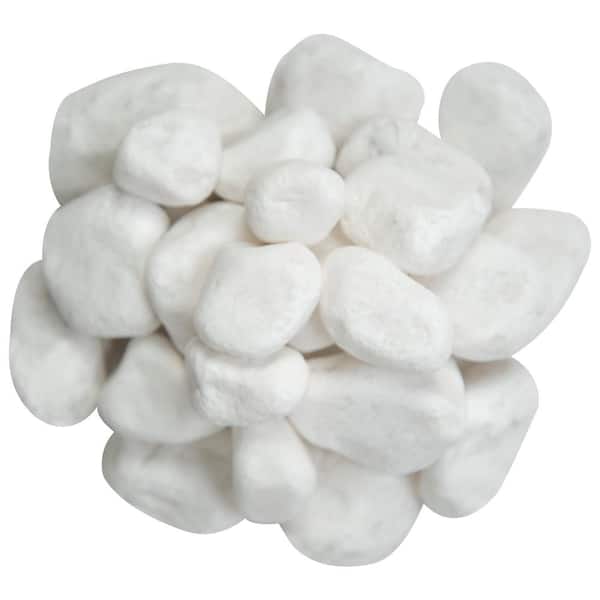 MSI Himalaya White 0.5 cu. ft. per Bag (1 in. to 2 in.) Bagged Landscape Pebbles (28 Bags/14 cu. ft /Pallet)