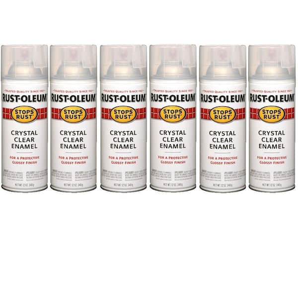 Rust-Oleum Stops Rust 12 oz. Crystal Clear Protective Enamel Spray (6-Pack)-DISCONTINUED