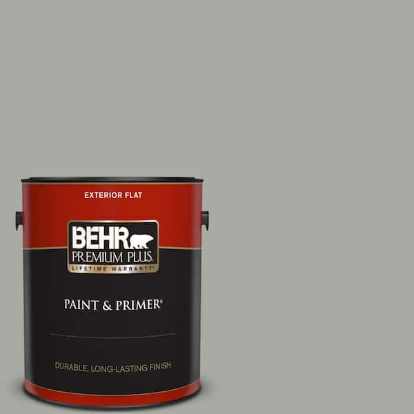 BEHR PREMIUM PLUS 1 gal. #PPU25-15 Flipper Flat Exterior Paint & Primer