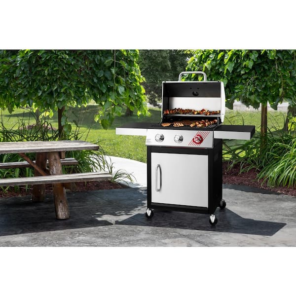 Dyna-Glo DGF371CRP-D 3-Burner Propane Gas Grill in Stainless Steel with TriVantage Multifunctional Cooking System - 2