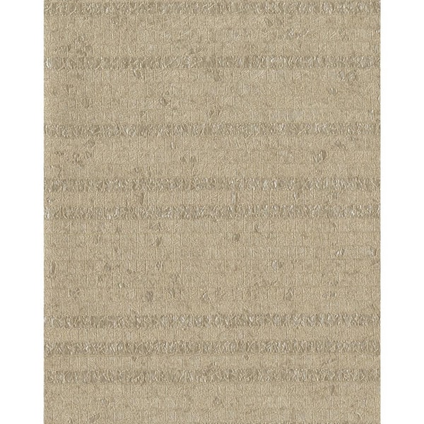 York Wallcoverings Brown Pearla Vinyl Wallpaper Matte, 27 in. x 27 ft.