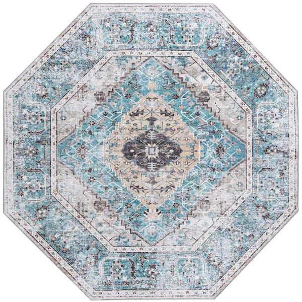 Unique Loom Yara Yash Seaglass 7 ft. 10 in. x 7 ft. 10 in. Area Rug