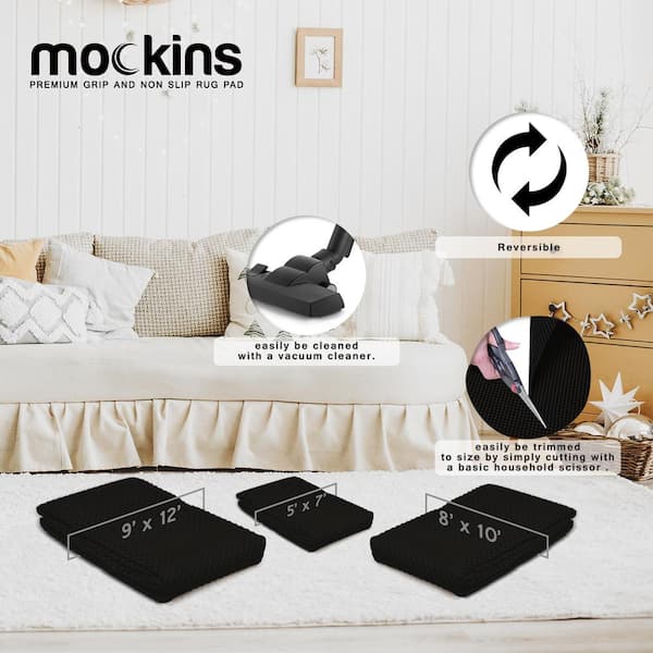 Mockins Premium Grip and Non Slip Rug Pad 8 x 10 feet Area Rug Pad 