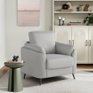 Birmingham Smoke Grey Woven Polyester Arm Chair