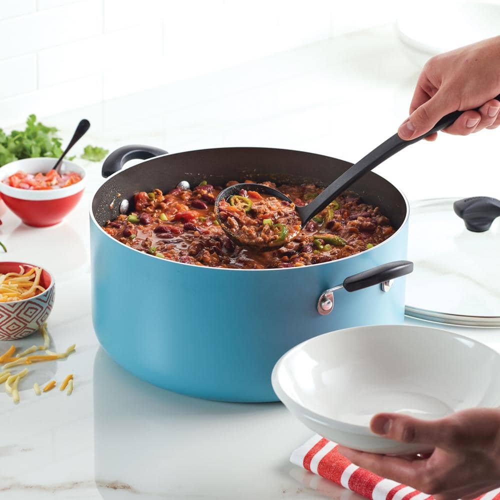 Aqua Aluminum Nonstick 10.5-Quart Covered Stockpot