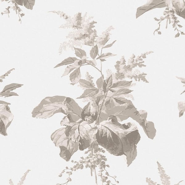 Laura Ashley Narberth Dove Grey Removable Wallpaper