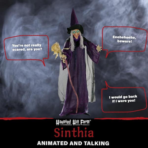 The Holiday Aisle® 5.6 Ft Halloween Hanging Animated Talking