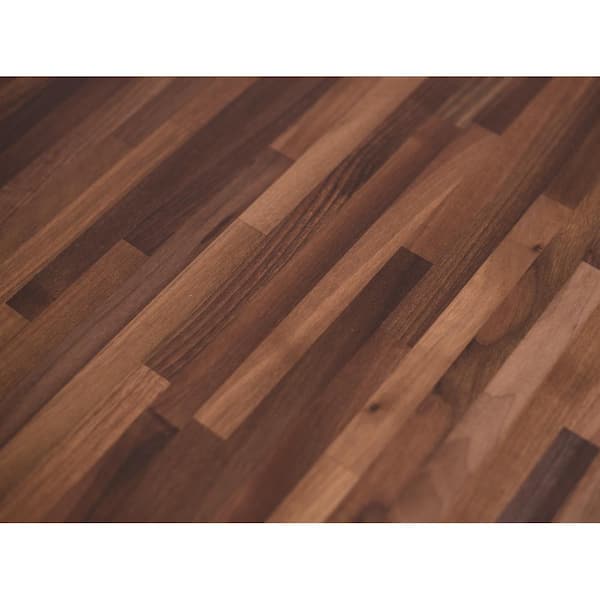 3 in. x 3 in. Unfinished Walnut Solid Wood Butcher Block Sample