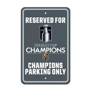 Vegas Golden Knights Team Color Reserved Parking Sign Decor 18in. X 11.5in. Lightweight