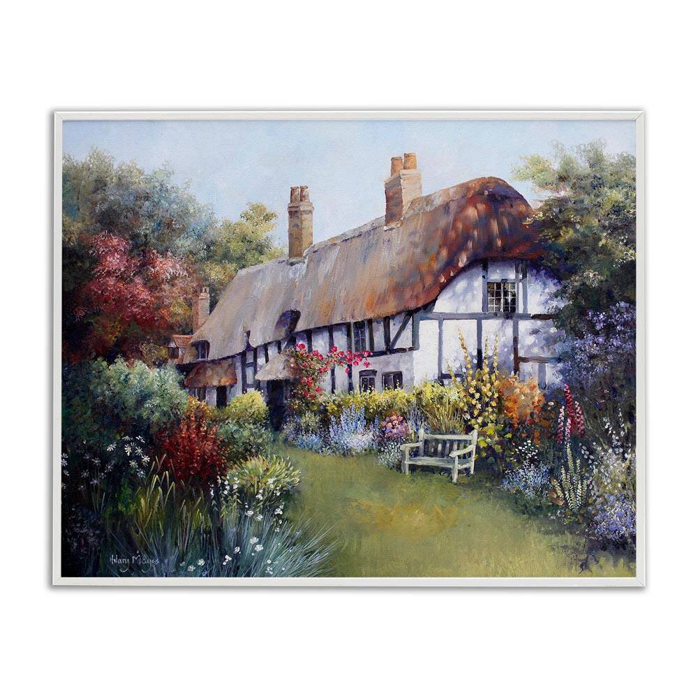 Budding Cottage Garden by Hilary Mayes White Framed Architecture Giclee Art Print 16 in. x 20 in. price history on PriceWatchPro