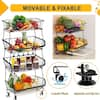 Walbest 1 Piece Plastic Fruit Vegetable Storage Basket, Stackable