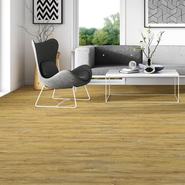 Dekorman Vista Mario Oak Waterproof Click Lock Vinyl Plank Flooring - 7.1 in. W x 48 in. L x 6 mm T