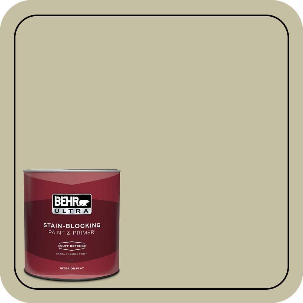1 qt. #S350-3 Washed Olive Extra Durable Flat Interior Paint & Primer price history on PriceWatchPro