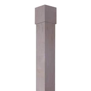 5.625 in. D x 5.6875 in. W x 104 in. L Unfinished Natural Soft Maple Lally Column Wrap