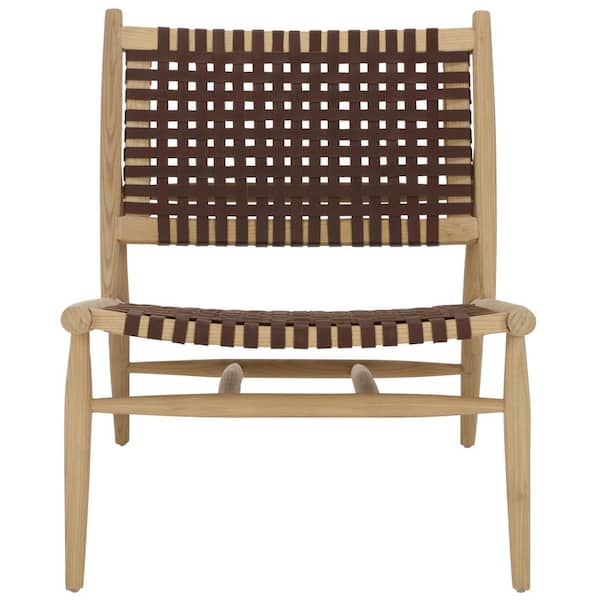 Soleil Beige/White Leather Side Chair