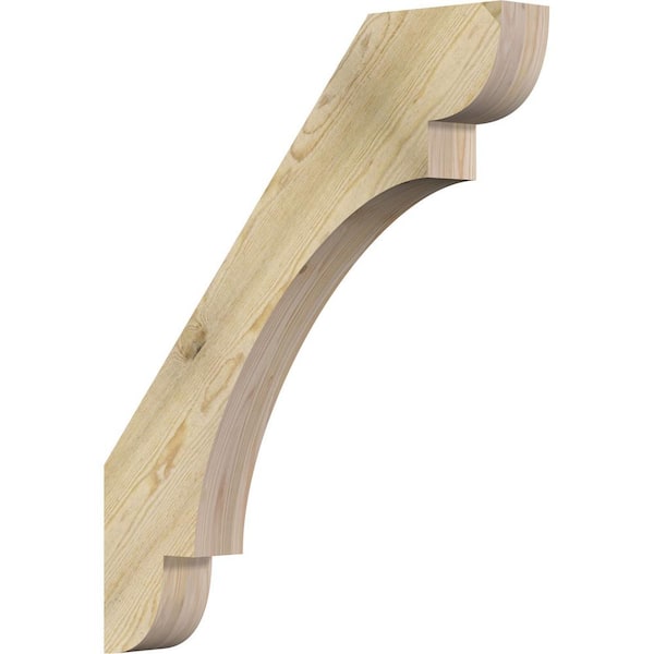 Ekena Millwork 4"W x 30"D x 36"H Olympic Rough Sawn Knee Brace, Douglas Fir