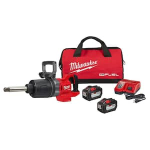 M18 FUEL 18V Lithium-Ion Brushless Cordless 1 in. Impact Wrench Extended Reach D-Handle Kit w/Two 12.0 Ah Batteries