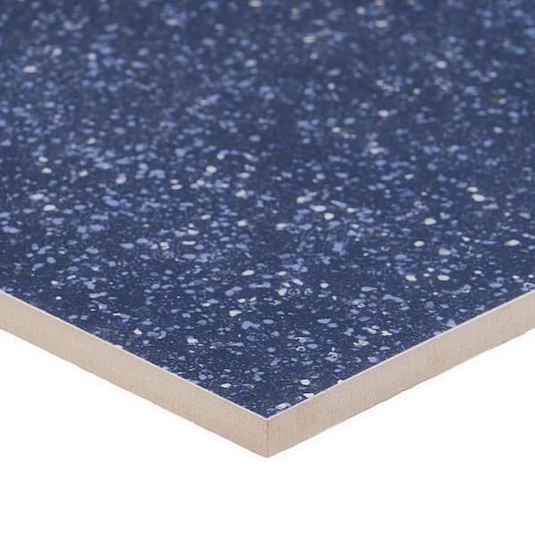 Ivy Hill Tile Elizabeth Sutton Cameo Terrazzo Navy 7.87 in