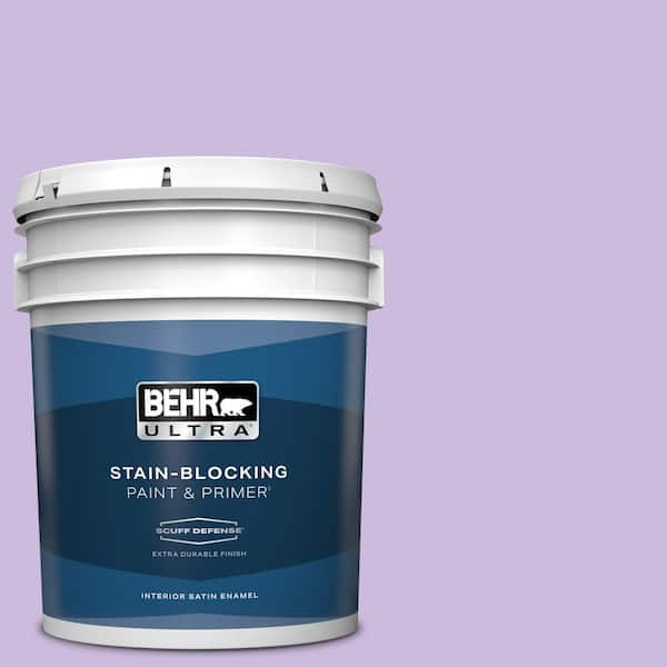 BEHR ULTRA 5 gal. #P570-2 Confetti Extra Durable Satin Enamel Interior Paint & Primer