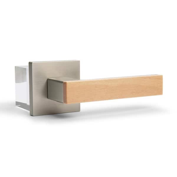 Summit Satin Nickel Passage Hall/Closet Modern Door Handle (Right Hand)