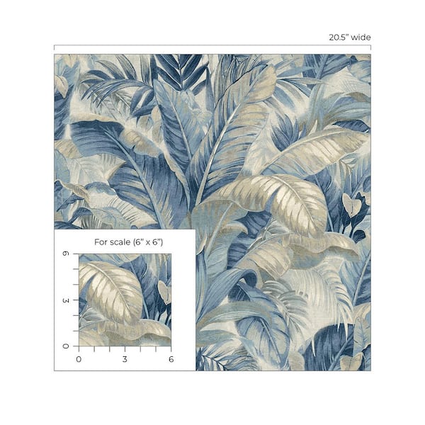 Tommy Bahama Nassau Luna Tropical Palm Vinyl Peel and Stick