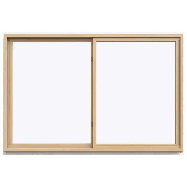71.3125 in. x 47.5625 in. W-5500 Left-Hand Sliding Wood Clad Window